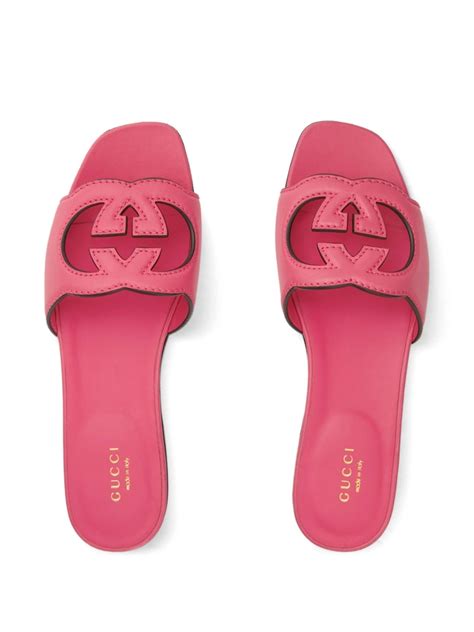 gucci sandals net a porter|Gucci interlocking g slide sandal.